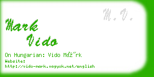 mark vido business card